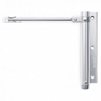 Доводчик NOTEDO DS-19 пружинный/(до 30кг) серебро/NOTEDO/