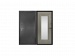Дверь мет. 70 антик серебро Сандал белый Зеркало  (960х2050R)/ДК