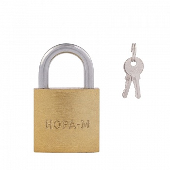 Замок.навесной ЗН 810-25 мм 2кл./золото/Нора-М/