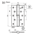 Петля СТАЛЬ 750- 5 GR /графит/левая/Нора-М/