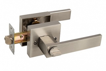 Ручка-защелка 801 SN BK/никель/фикс./ARSENAL