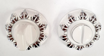 Завертка ВК 10 SW/CP/супер белый/хром блестящий/RENZ/