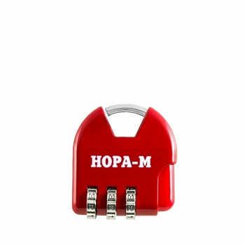 .Замок.навесной кодовый 601 /красный/Нора-М/