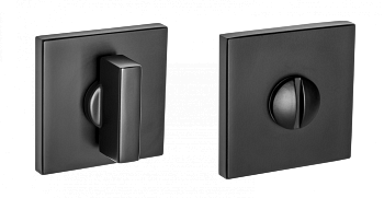 Завертка квадр. BK 03 slim B/черный/RENZ/